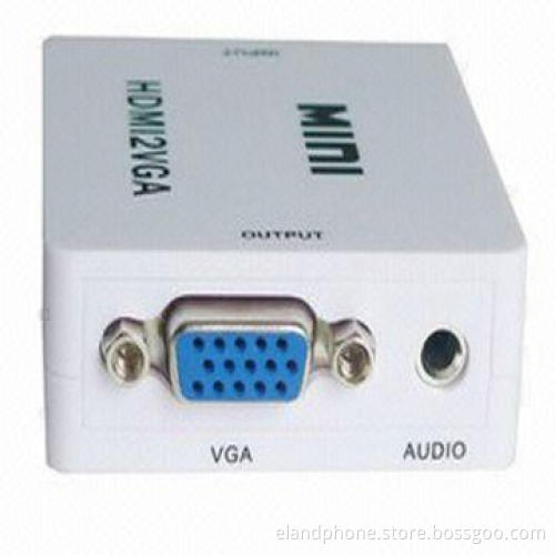 HDMI to VGA Converter, Supports Plug-and-Play Function